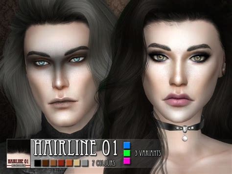 Sims 4 Ccs The Best Hairline 01 By Remussirion Cabelo Sims Sims
