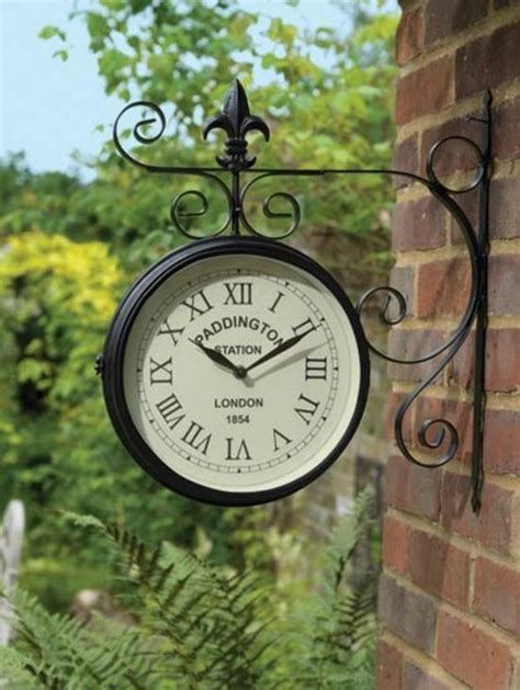 Large Outdoor Garden Paddington Station Wall Clock Traditional