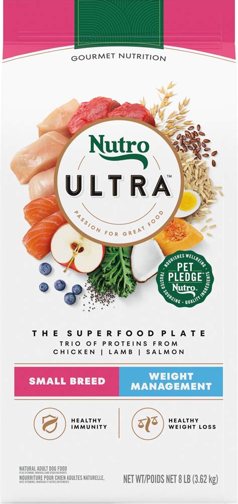 Nutro Ultra Small Breed Weight Management Dry Dog Food 8 Lb Bag