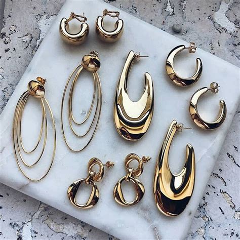 Pin By Allison On Earrings Jewelry Gold Earrings