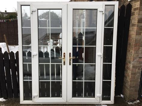 Upvc French Doors With Georgian Bar Glass Good Condition In Thornaby