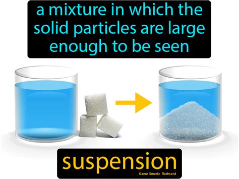 Suspension Easy Science Chemistry Study Guide Physics Concepts