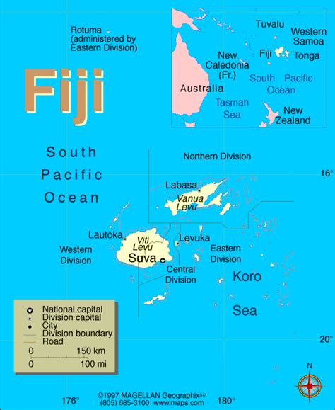 Fiji Map Infoplease