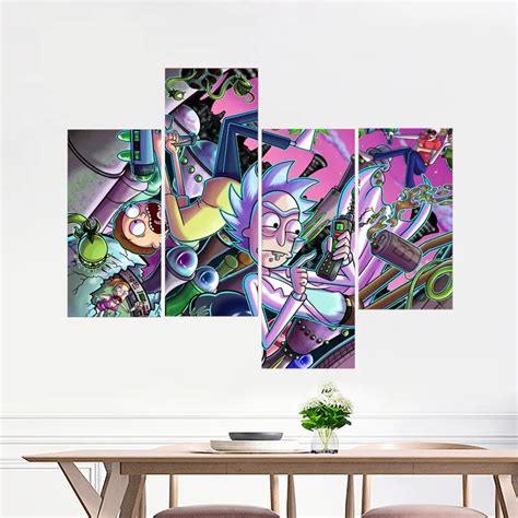 Rick And Morty Painting Wall Art Home Decor Canvas Poster Modern 5