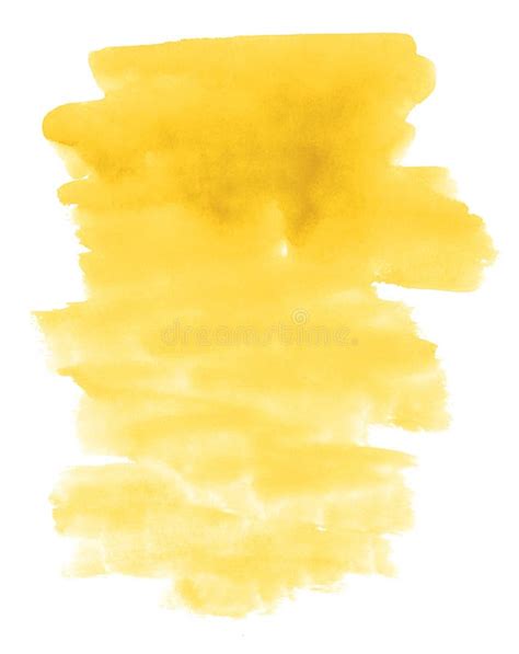 Yellow Spray Colorful Abstract Watercolor Background Stock Photo
