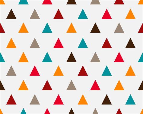 Abstract Colorful Geometric Triangle Seamless Pattern Background