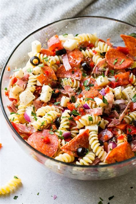 Easy Italian Pasta Salad Homemade Italian Dressing Oh Sweet Basil