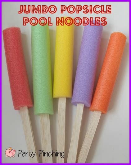 Jumbo Popsicle Pool Noodles Diy Craft Fun And Easy Summer Party