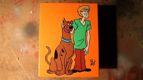 Time Lapse Scooby And Shaggy Scooby Doo Painting By Request Youtube