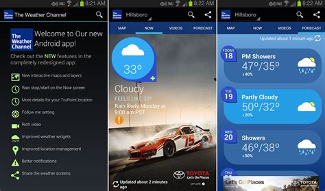 See actions taken by the people who manage and post content. The Weather Channel for Android Receives Visually ...