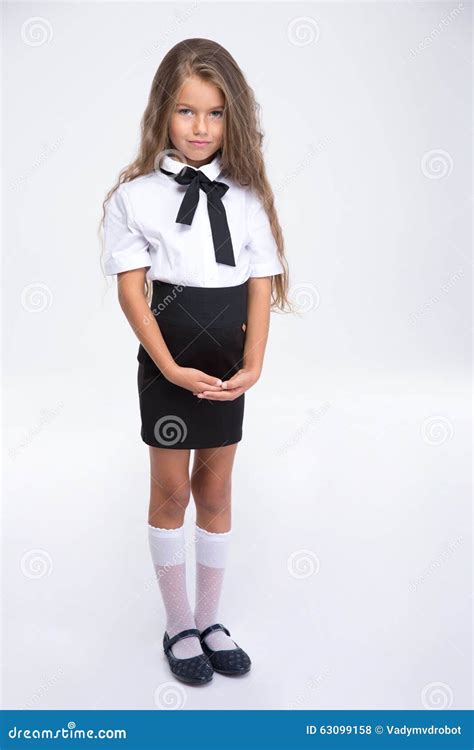 Little School Girl In Uniform Royalty Free Stock Photography