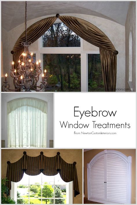 It uses some fun textile, a little stitching as well as is. Eyebrow Window Treatments - Newton Custom Interiors