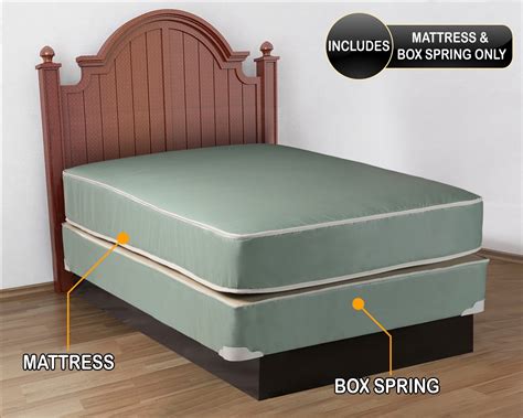Plasticized Institutional Full Size Mattress And Box Spring Set