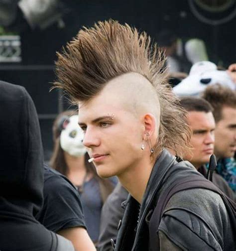 15 Upscale Punk Mohawk Hairstyles For Men Mens Hairstyle Tips Punk Rock Hair Punk Mohawk