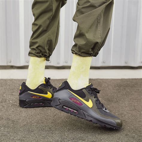 Nike Air Max 90 Gore Tex Black Yellow Khaki Le Site De La Sneaker