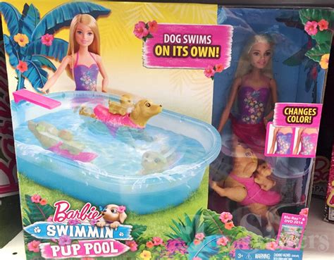 Swimmin Pup Pool Barbie Toy Sisters