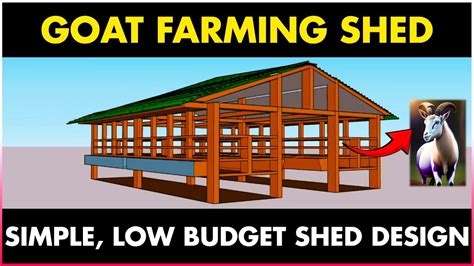 Goat Farming Shed Design YouTube