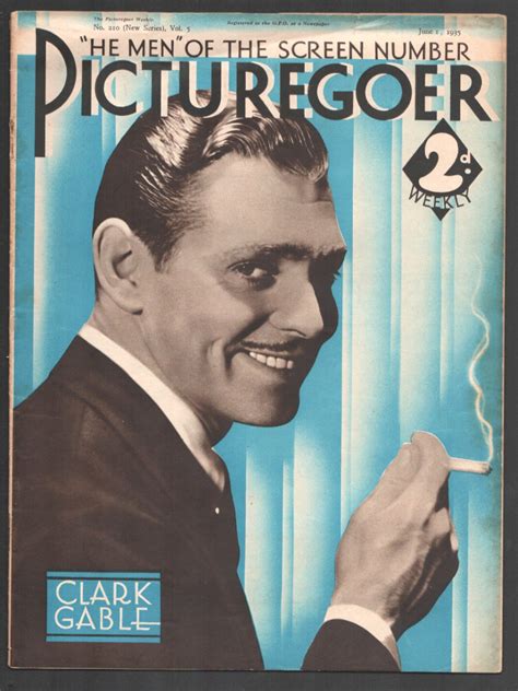 Picturegoer 611935 Clark Gable He Men Of The Screen Issue James