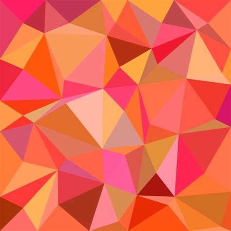 Free Vector Orange Mosaic Background