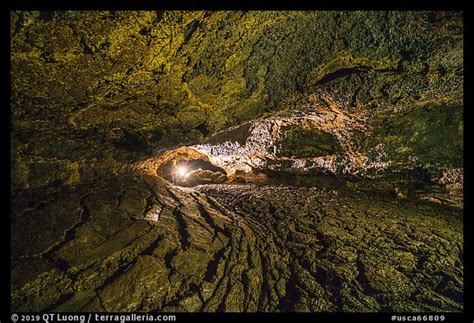 Picturephoto Caver In Golden Dome Cave Lava Beds National Monument