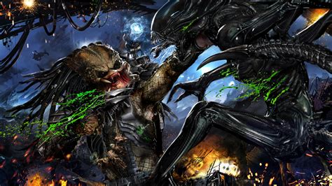 Download Predator Xenomorph Sci Fi Alien Vs Predator Hd Wallpaper By