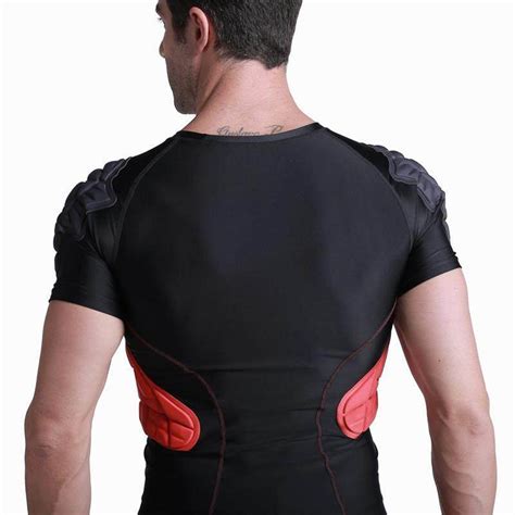 Tuoy Men S Padded Compression Shirt For Football Paintball Baseball