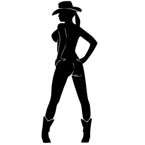 64163cm Sexy Naked Cowgirl Vinyl Decal Personality Beauty Car