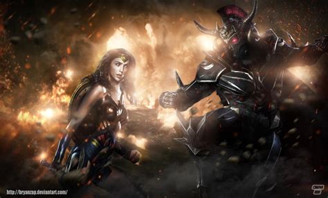 Wonder Woman Vs Ares By Bryanzap On Deviantart