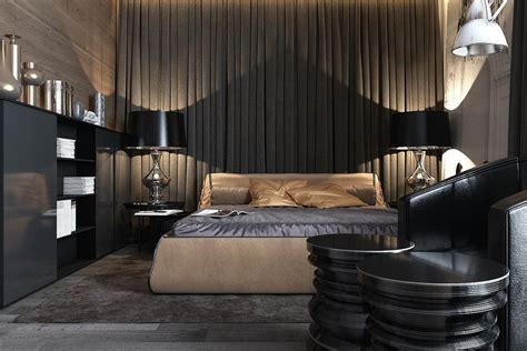 When designing for a moody minimalistic interior, opt for furnishings and fixtures that also make a bold statement. 3 Amazing Dark Bedroom Interior Design | Luxurious ...