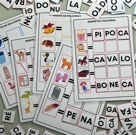 Quebra Cabeça Para Alfabetização Para Imprimir