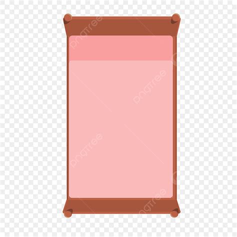Wooden Bed Vector Hd Images Wooden Bed Cartoon Png Material Bed