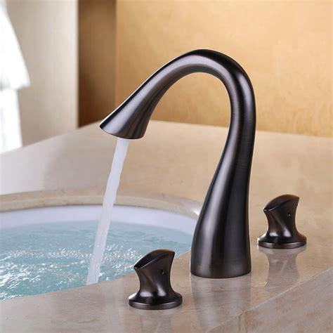 Kingston brass fb2601nfl 4 in. Bathroom Sink Faucet ORB Roman Widespread Basin Faucet 8 ...