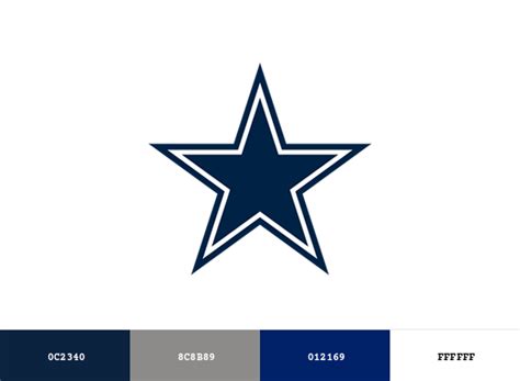 Dallas Cowboys Brand Color Codes