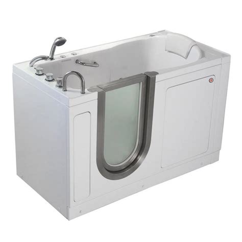 It is normally the very same or similar to installing a normal bathtub. Ella Deluxe 55 in. Acrylic Walk-In Whirlpool and ...