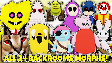 How To Get All 34 Backrooms Morphs In Backrooms Morphs Roblox Youtube