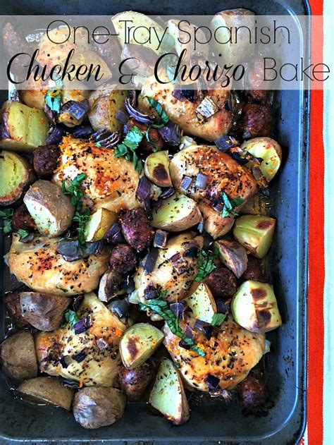 Featuring chunks of smoky chorizo, a fragrant tomato sauce and gooey cheese, it is perfect for cosying up with on cooler nights. Roasted Spanish Chicken & Chorizo Bake. - A Life From Scratch.