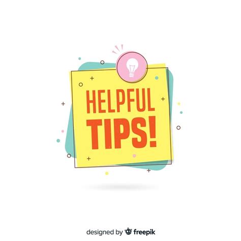 Flat Helpful Tips Concept Free Vector