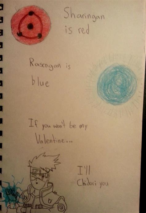 Naruto Valentines Card By Chickenmasterman On Deviantart
