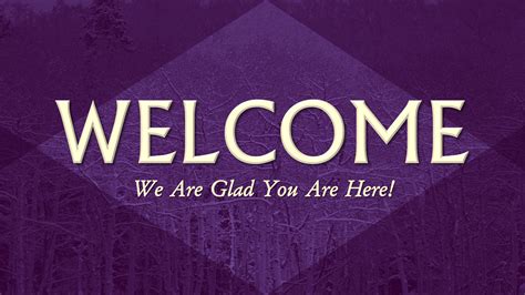 Purple Welcome