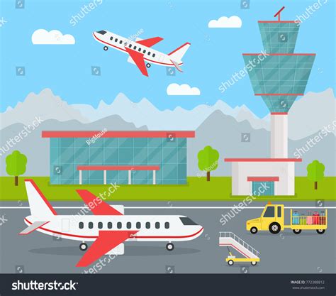 Airfield Scenery Over 15 Royalty Free Licensable Stock Vectors