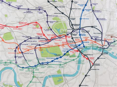 Becks First Map 1933 Map Of Londons Underground Railways Trial