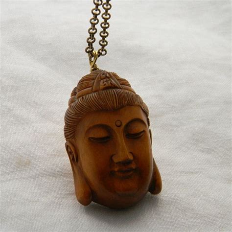 See more ideas about netsuke, japanese art, carving. Buddha Netsuke pendant on brass chain necklace , large ...