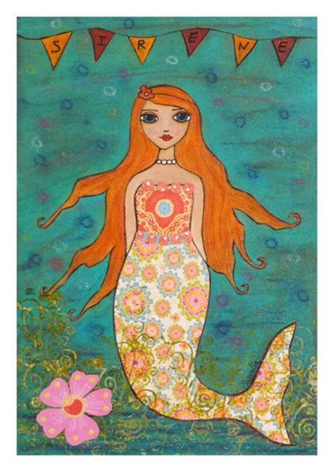 Whimsical Mermaid Art Print Fantasy Art Etsy