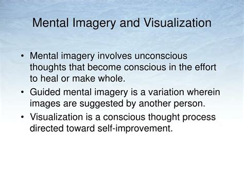 Ppt Mental Imagery And Visualization Chapter 20 Powerpoint