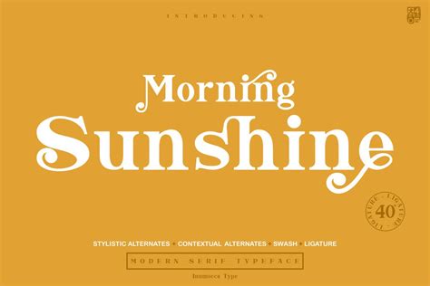 Morning Sunshine Font By Inumoccatype · Creative Fabrica