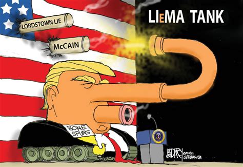 Trump Tank Targets Late Sen Mccain Darcy Cartoon