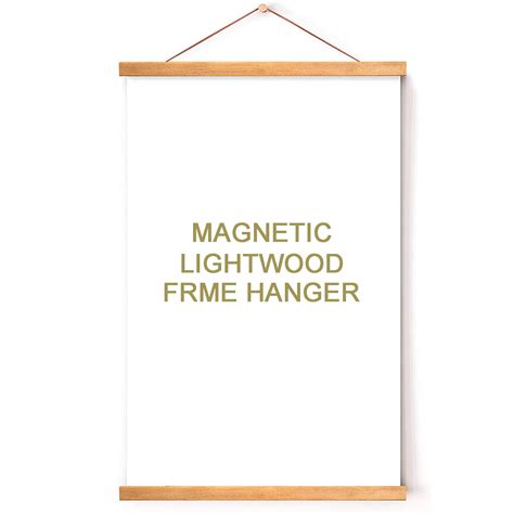 Magnetic Poster Frame With Hanger Magnetic Light Wood Frame Hanger