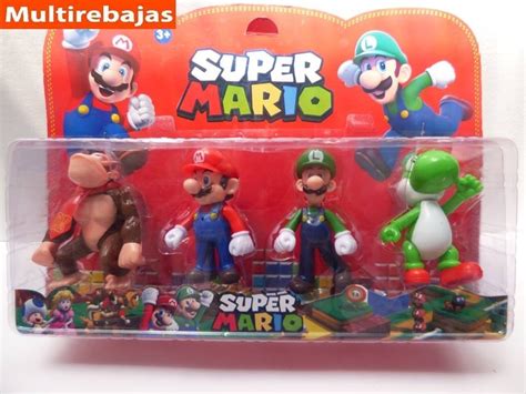 Set Figuras Grande Mario Bros Luigi Yoshi Coleccion Nintendo Us 16