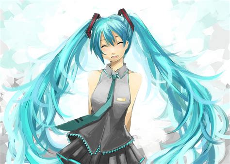 Hatsune Miku Pretty Cg Clouds Nice Anime Aqua Beauty Anime Girl Vocaloids Hd Wallpaper