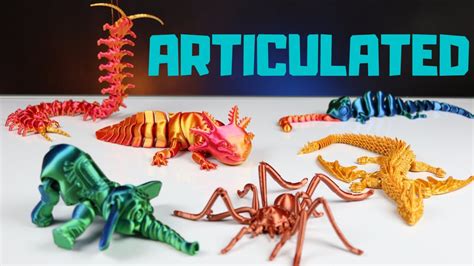 Amazing Articulated 3d Print Animals With Timelapse Youtube